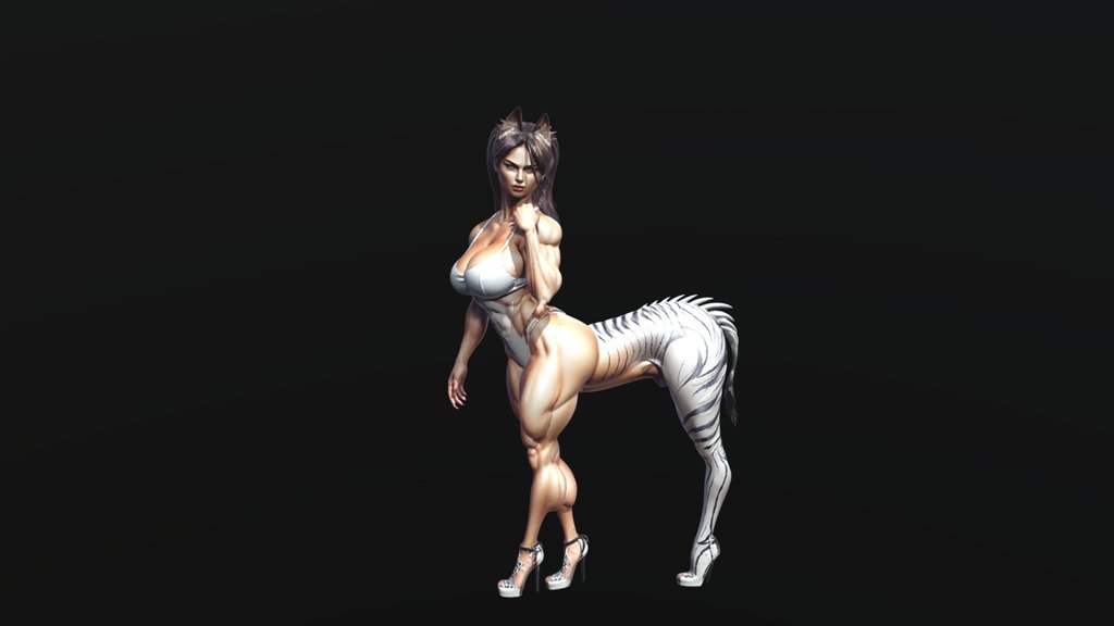 Catgirl centaur tripod