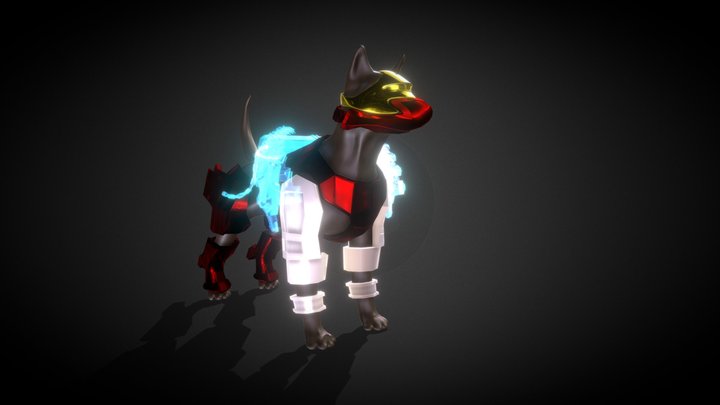 Perro Espacial 3D Model