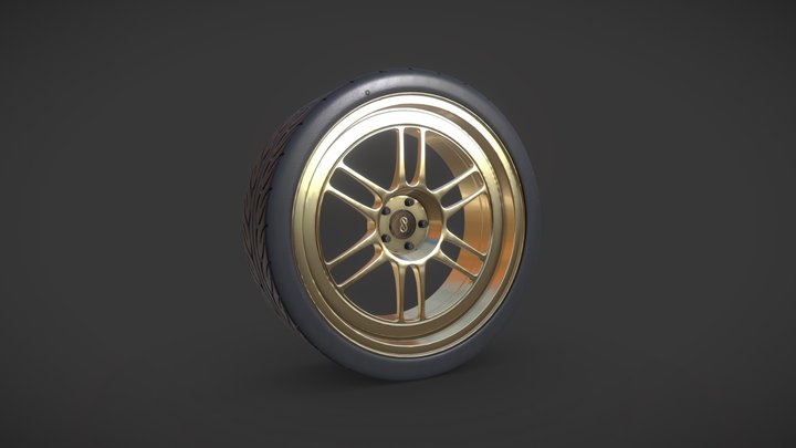 RPF1 - Wheel Rim 3D Model