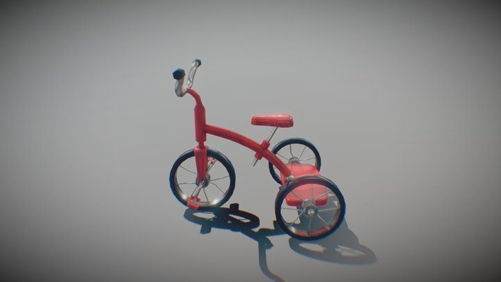 Old Tricycle 3D Model