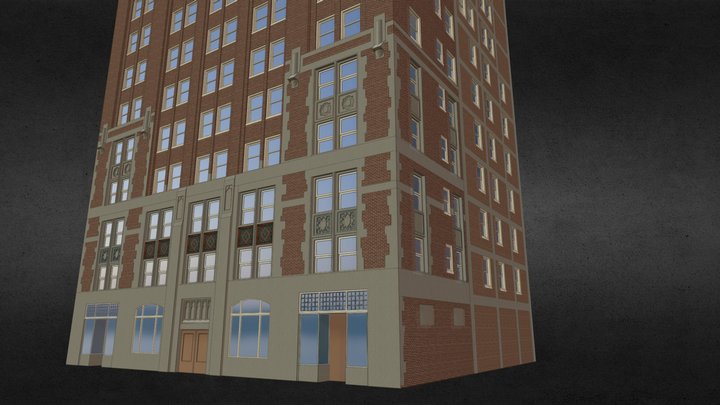 Hoffman- Hotel-with textures 3D Model