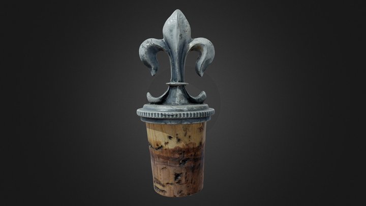 Used Fleur-de-lis Wine Cork