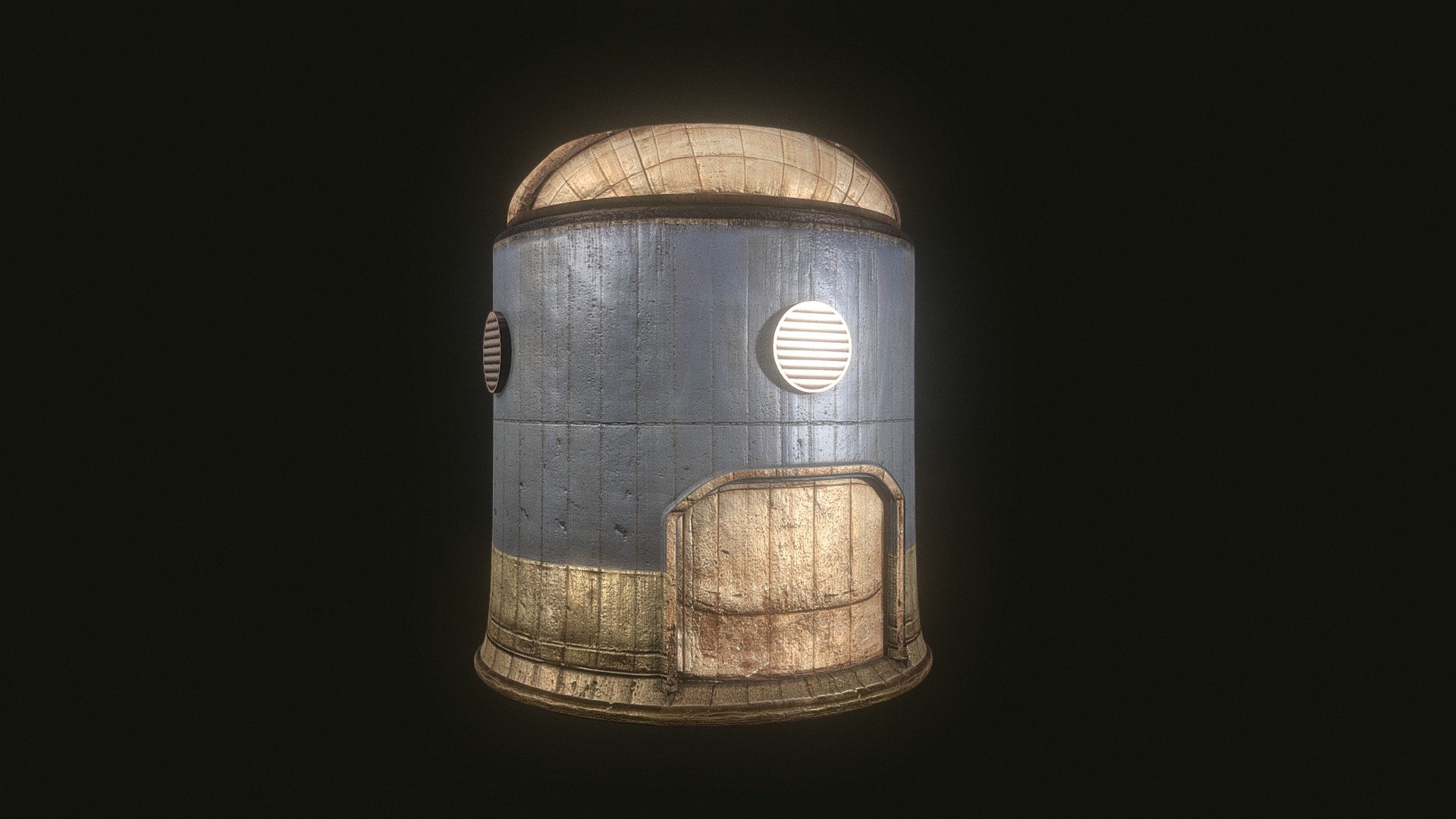 Desert Punk Tower Hut Sci Fi Building Bunker