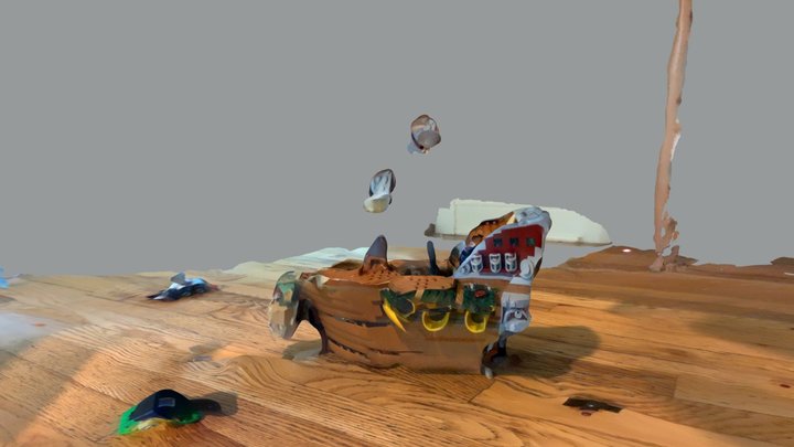 Bowsers airship 3D Model