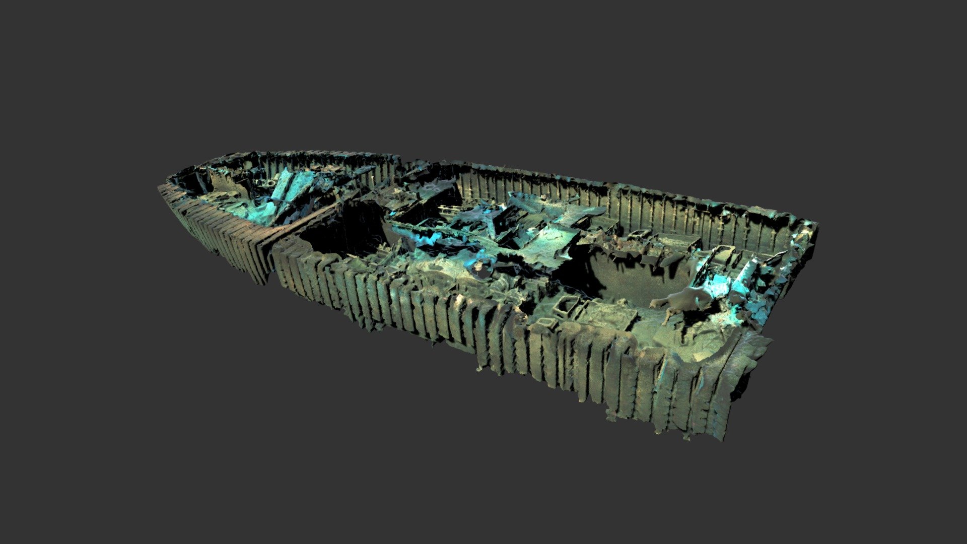 SS Thistlegorm - Holds 1 & 2 Deck 2 - 3D model by Deep3D (@simonbrown ...