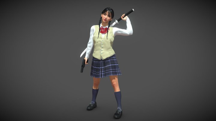 Sakura Kurohana Deadly Blossom 3D Model