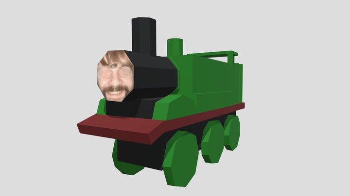 Big Scary Shrek The Train Model Handmade 3D Model