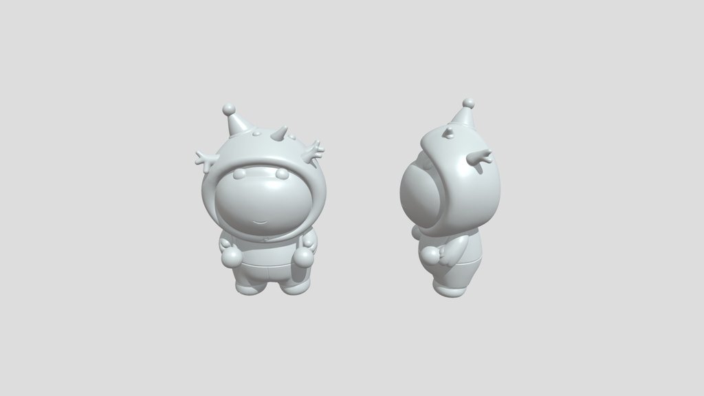 Christmas styled cartoon figurine