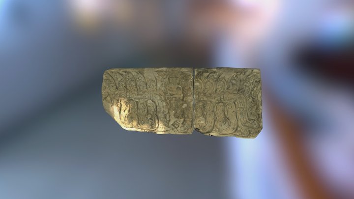 Lintel With Two Deities 3D Model