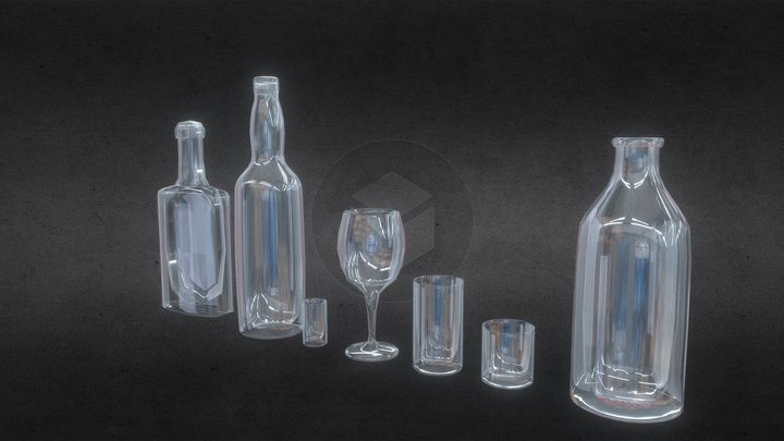Bottle Selection 3D Model