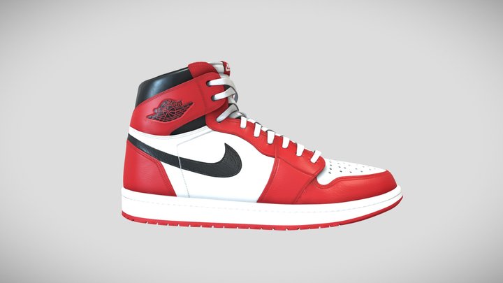 Nike Air Jordan 1 Retro High OG Chicago 3D Model