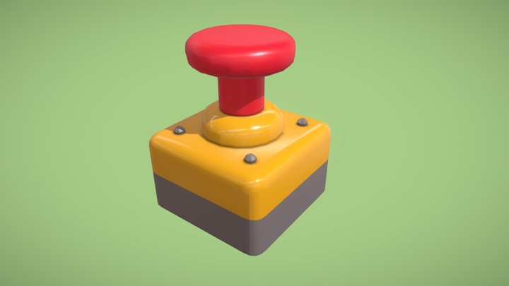 Emergency Button 3ds 3D Model