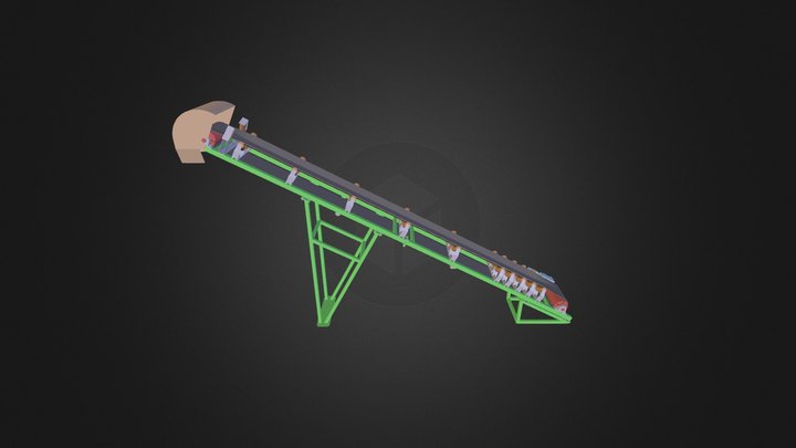 Belt Conveyor 3D Model