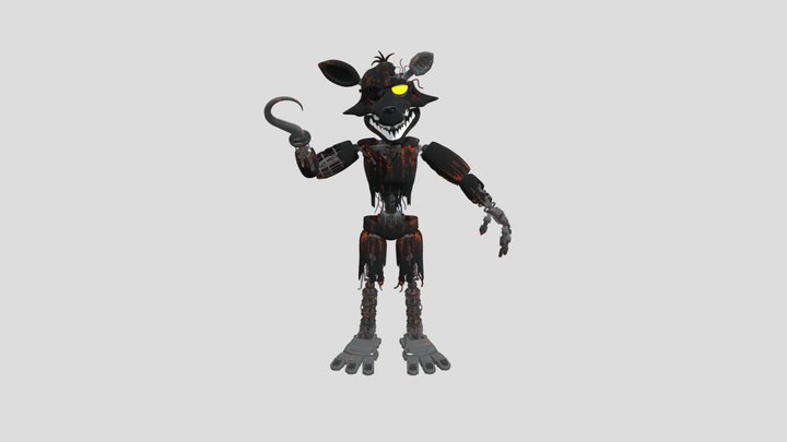 Hard Mode Witherd Foxy 3D Model