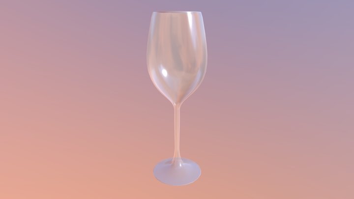 Wine Glass 3D Model