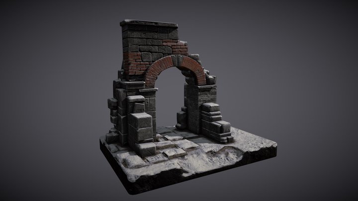 Rock Archway 3D Model