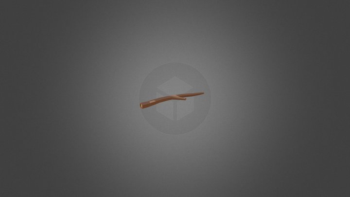 Low Poly Branch 3D Model