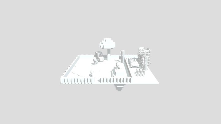 Lion park 3D Model