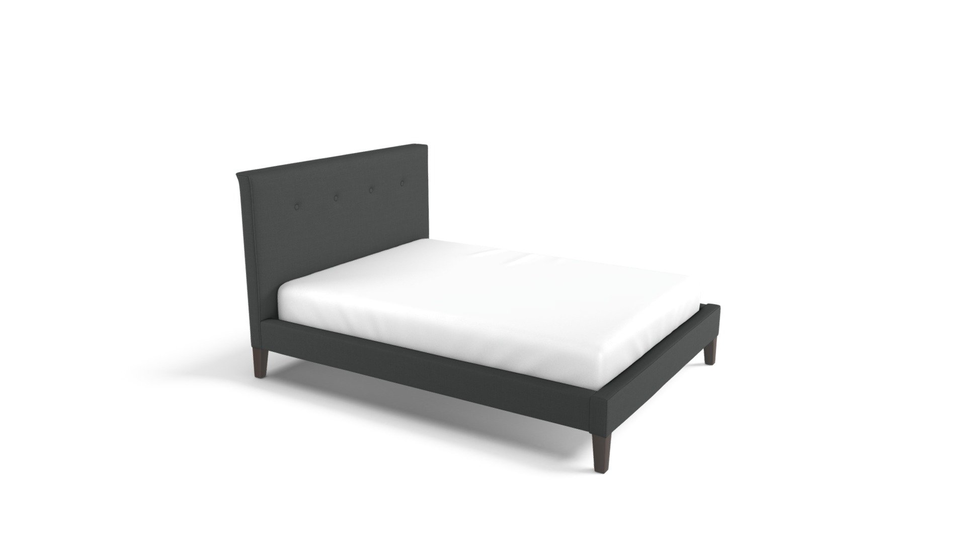 Capri Kingsize Bed, Blacksmith Grey