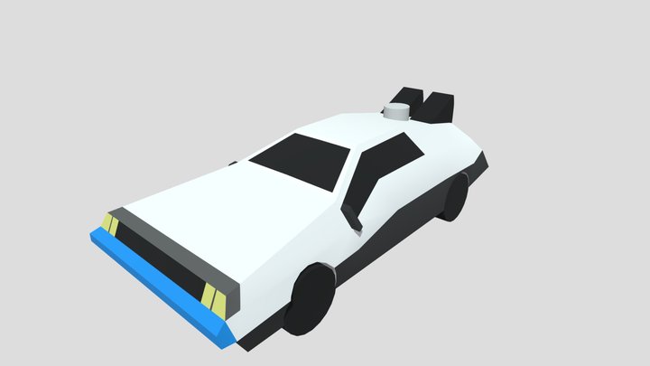 Back To The Future DeLorean 3D Model