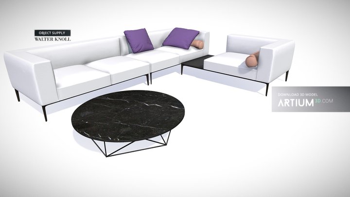 Sofa Jaan Living 782 from Walter Knoll 3D Model