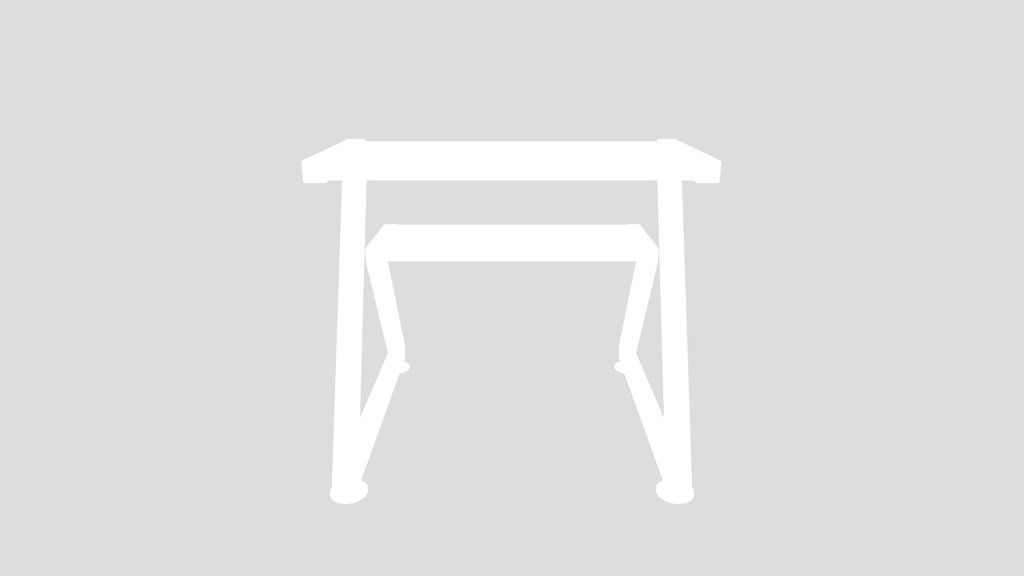 Backless Outdoor Bench With Center Table
