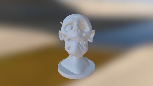 Zombie Pencil Head4 3D Model
