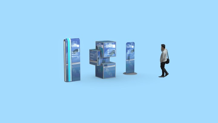 SEÑALÉTICA ELEVATE TULUM 3D Model