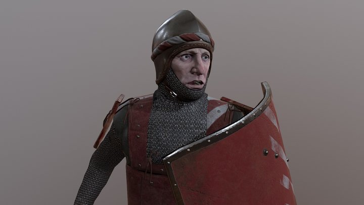 Fantasy Sargeant 3D Model