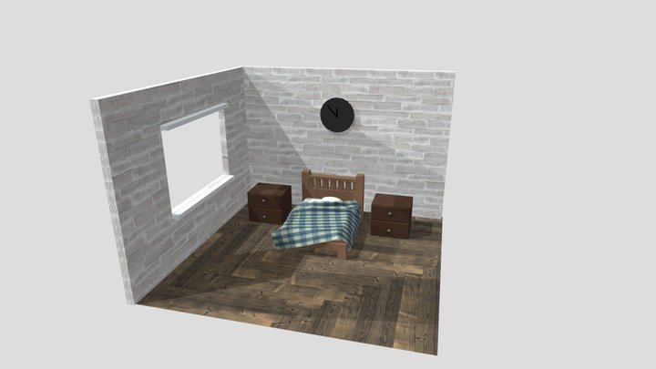 Bedroom Diorama 3D Model