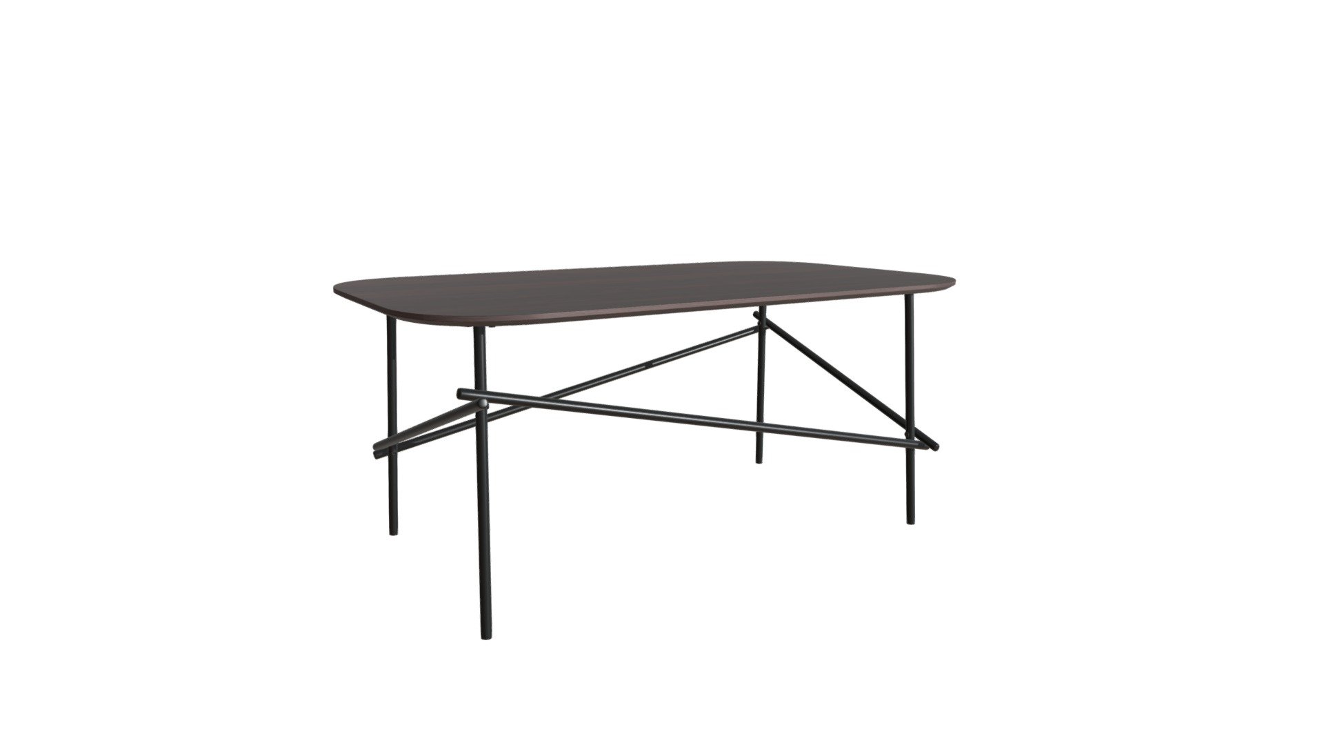 Ireland Coffee Table Dark Brown & Black 109286 Buy Royalty Free 3D model by Zuo Modern (zuo
