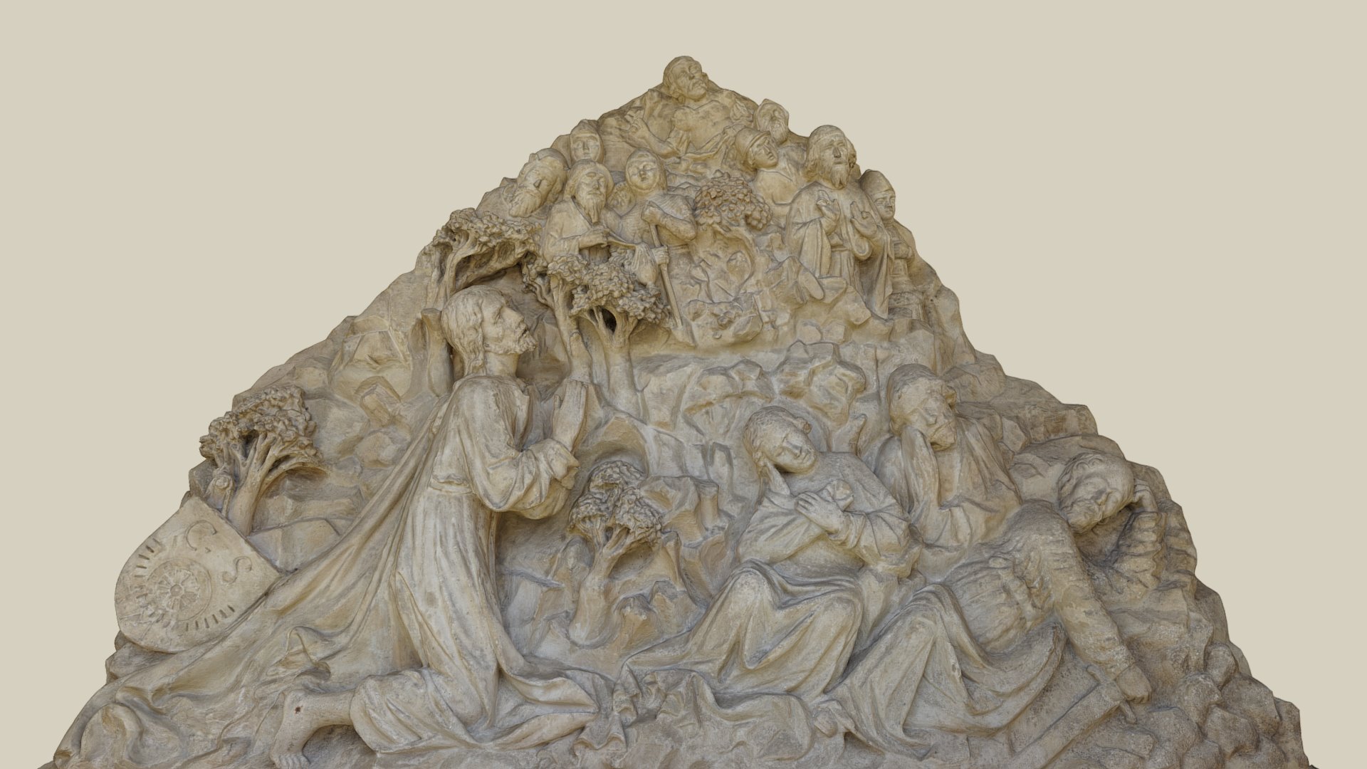 Ölbergrelief — Sketchfab embed 3D viewer