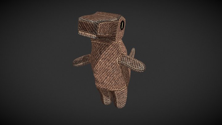 SackDino Enemy Animated Idle 3D Model
