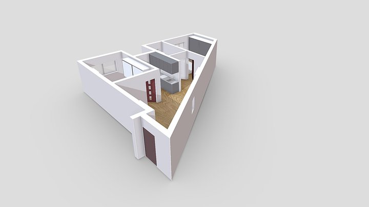 Plan apartament 3D Model