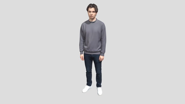 Los Angeles Crewneck Casual – Modello 3D gratuito STL