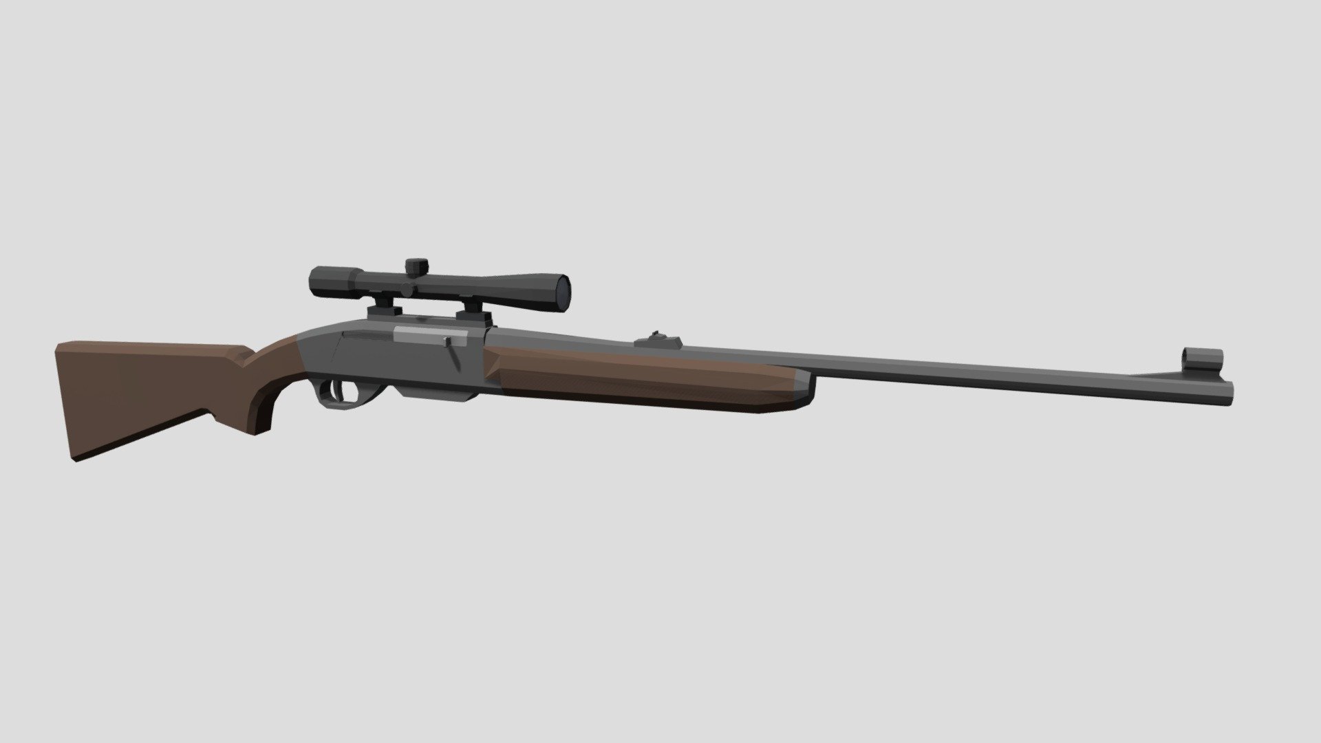 Low Poly Remington 740