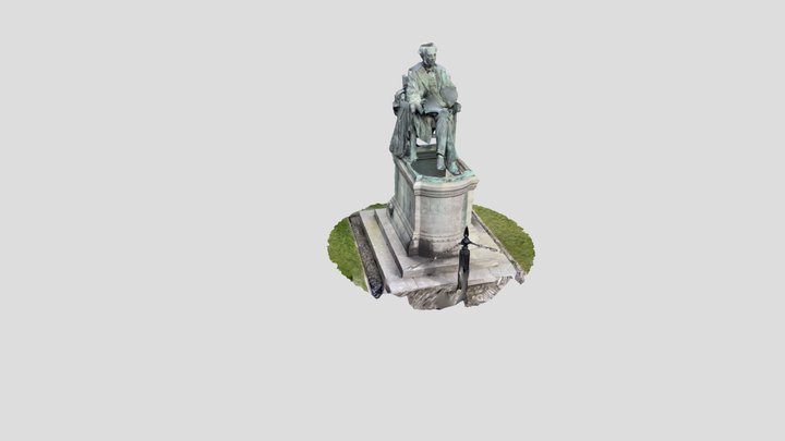 A statue in TCD 3D Model