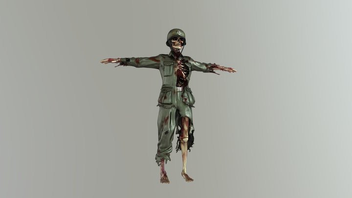 ZOMBIE SOLDIER 3D Model
