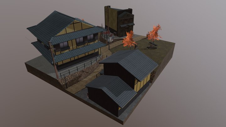 Gion Cityscene 3D Model