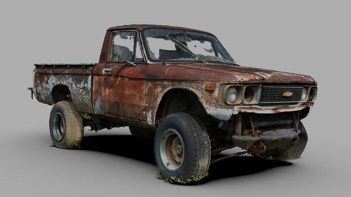 Abandoned 4x4 (Raw Scan) 3D Model