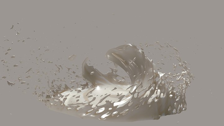 A Tempest At The Sea 3D Model