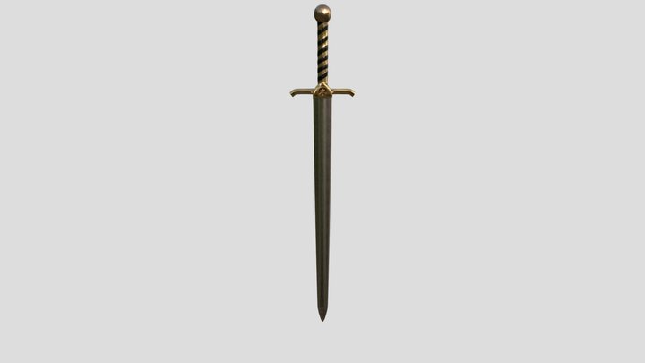 Fantasy Japanese Sword 3D Model