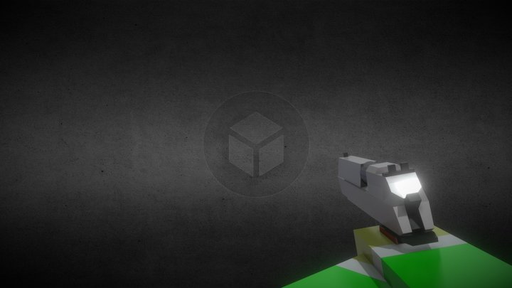 Low-Poly Tactical Gun Model – Free 3D Model STL