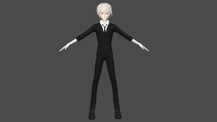 Anime Boy 3D Model