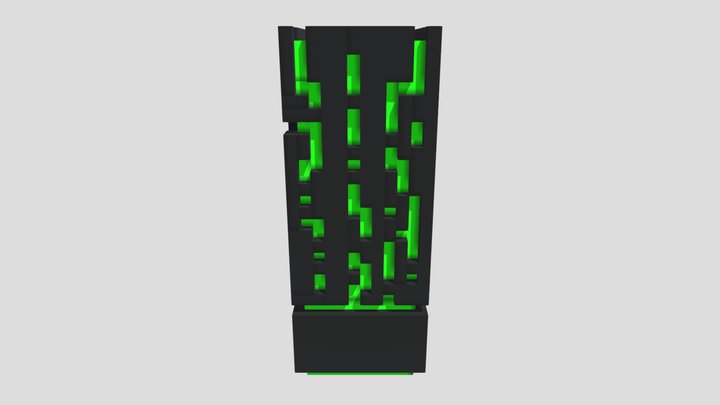 Hi-Tech Lamp (Green) 3D Model