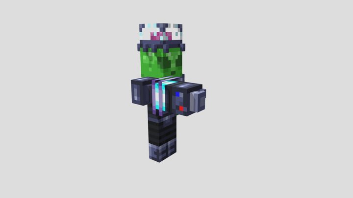Zombie-Tron (MC Zombie Remake) 3D Model