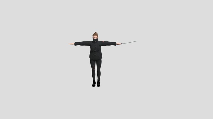 Ninja Maya FBX 3D Model
