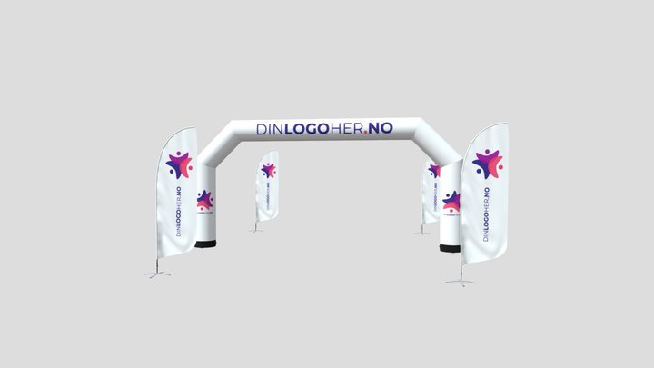 Utendørs messepakke 6 3D Model