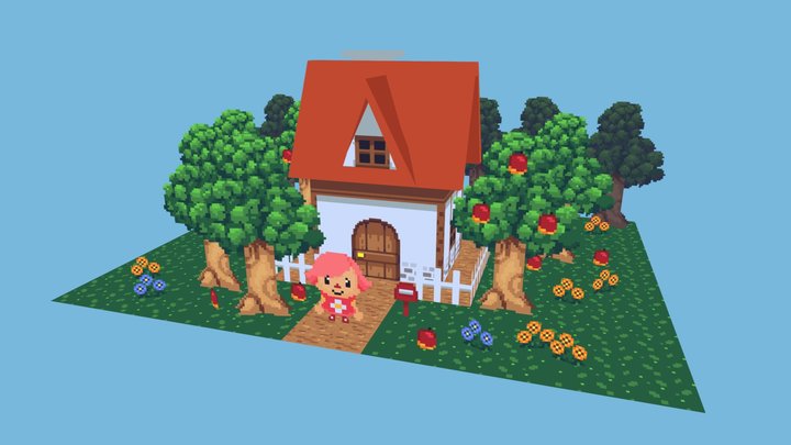 Animal Crossing Player House 3D Model