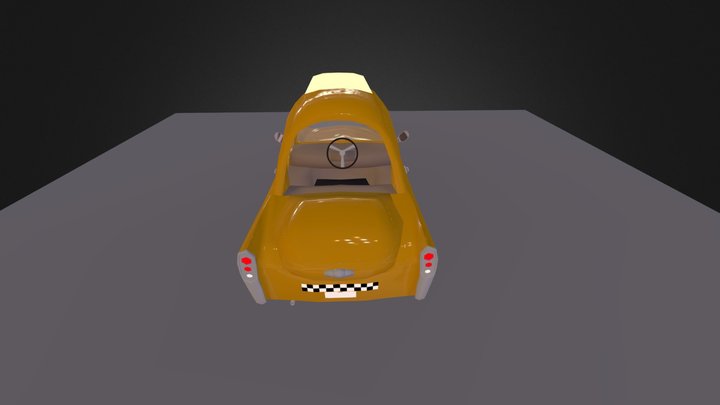 Taxi Kitty 3D Model